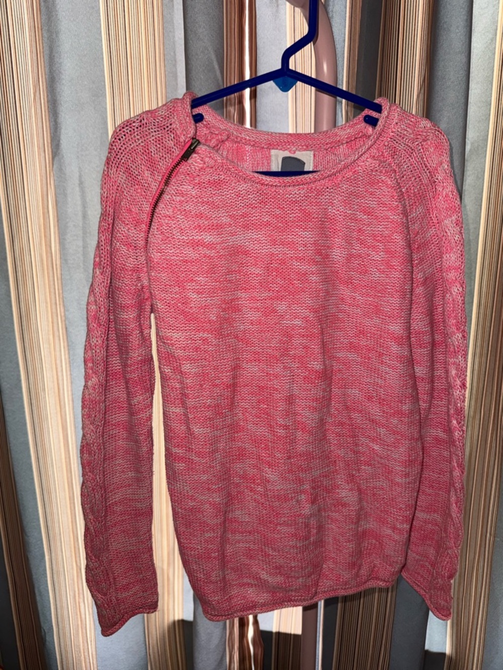 Old Navy Pink Sweater with Cable Knit accent - Girls Size S